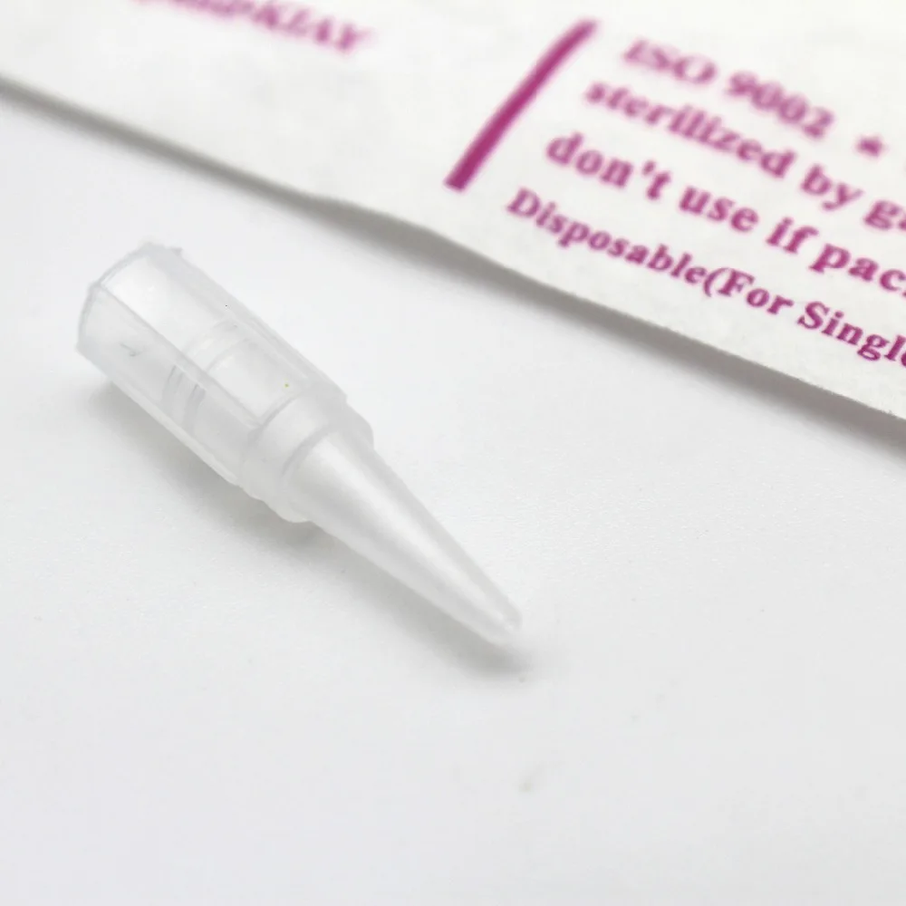 

50Pcs 3RL Individually Packed Needle Tips Disposable Permanent Makeup Needle Nozzle Caps For Eyebrow Lips Tattoo Machine