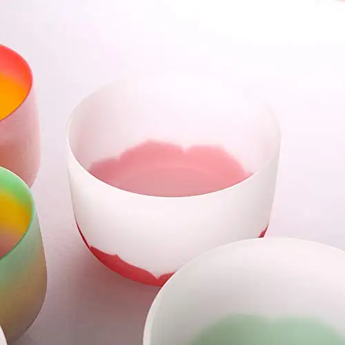 

13 Inch Lotus Pattern Design C Note Crystal Singing Bowl for Root Chakra Balancing/Yoga/Meditation/Sound Therapy