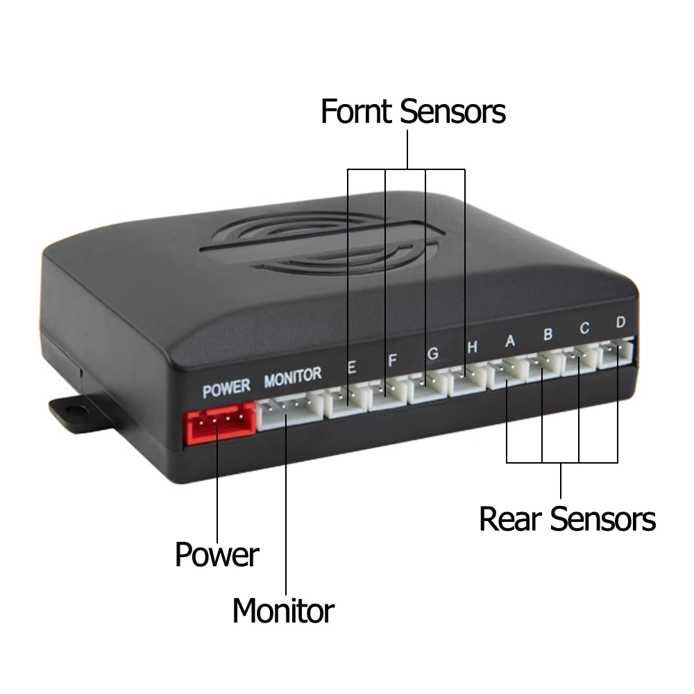 Hippcron Автомобильный датчик парковки Комплект 8 сенсоров s 22 мм ЖК-дисплей автомобильный обратный резервный Радар монитор системы 12 В