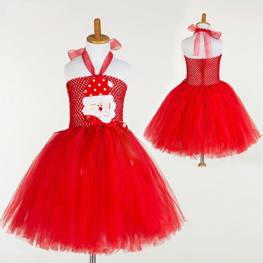 fashion designer kids wear high quality girls santa claus dress christmas dress designs