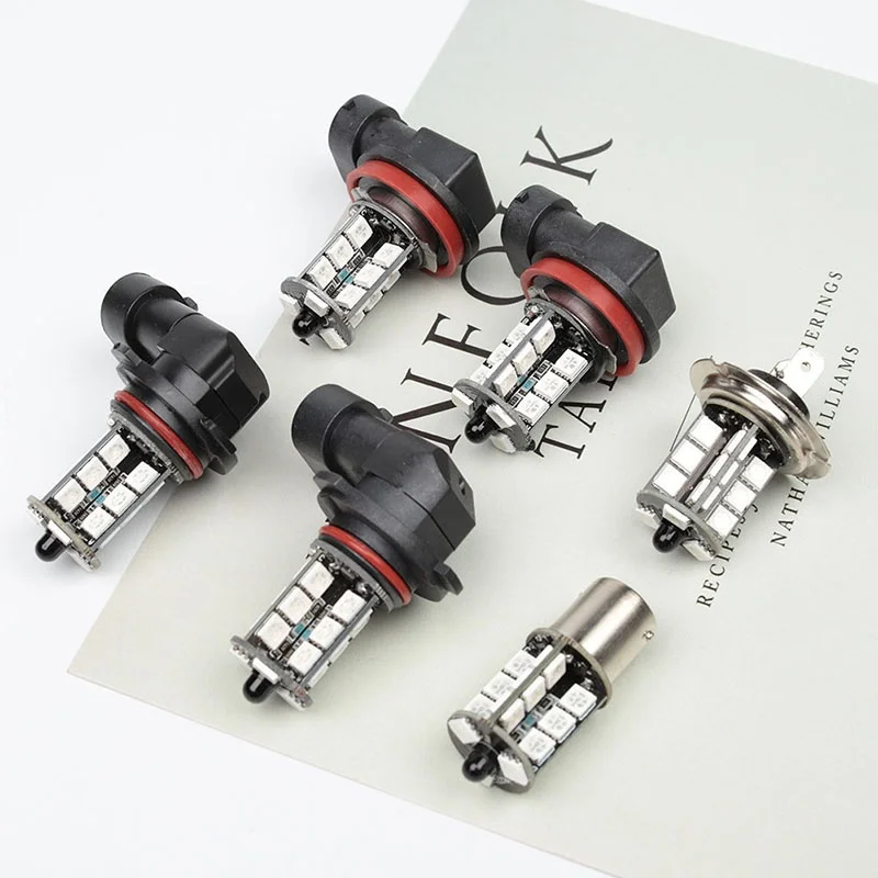 LED 27SMD Blub 2x5050 RGB 9005/9006/H11/H7 Driving Reversing Blub Car Headlight Fog/Driving Lamp Car Styling accessories LED 27SMD Blub 2x5050 RGB 9005/9006/H11/H7 Driving Reversing Blub Car Headlight Fog/Driving Lamp Car Styling accessories