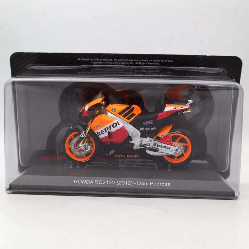 Алтайя HONDA RC213V 2012 Dani Pedrosa 1/18 MOTO-GP REPSOL SATU HATI #26 модели литья под давлением