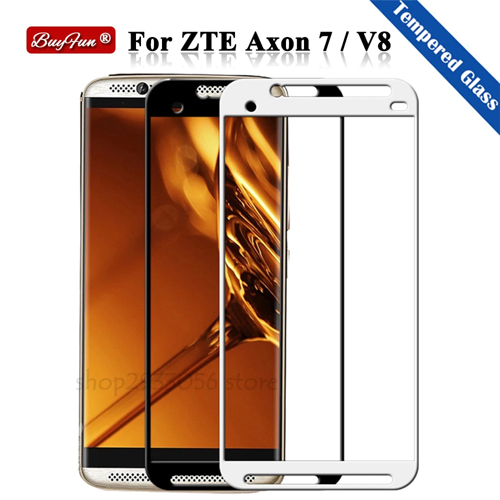 

For ZTE Axon 7 Case Tempered Glass Screen Protector For ZTE V8 Protective Glass Axon 7 protection axon7 V8 film glas Cover Film