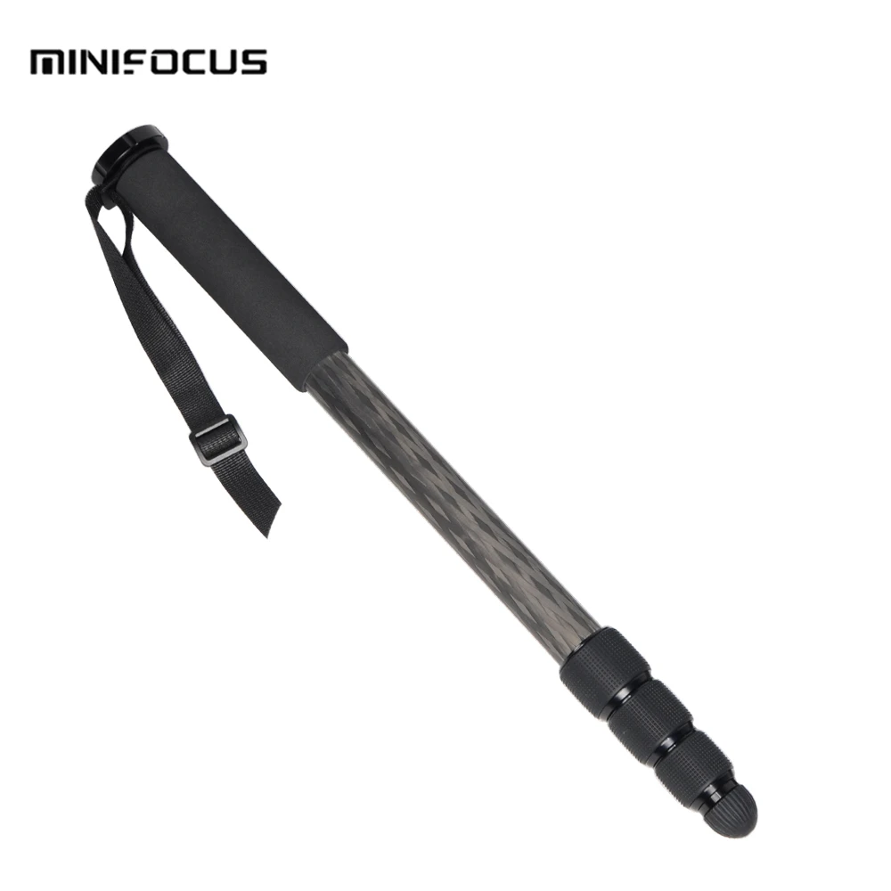 

MINIFOCUS CM-48 154cm/61in Carbon Fiber Camera Monopod Unipod Stick 4-Section for DSLR Mirroless Camera Camcorder Video Stuido