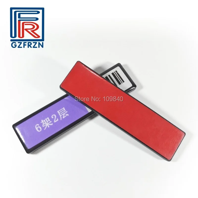 

1000pcs Customized printing UHF RFID ABS anti metal Shelf tag 512bit for library File Assets Logistics management