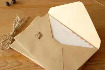 

50pcs/lot 16*11cm NEW Vintage Kraft DIY Multifunction envelope /Gift envelopes for wedding Kraft paper Wedding Party Invitation