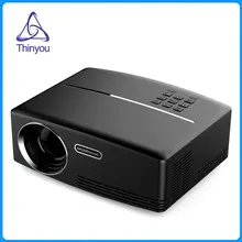 Thinyou Newest Mini LED Projector Full HDMI USB PC Portable Multimedia Home Theater Movie Game Proyector Beamer VGA AV USB