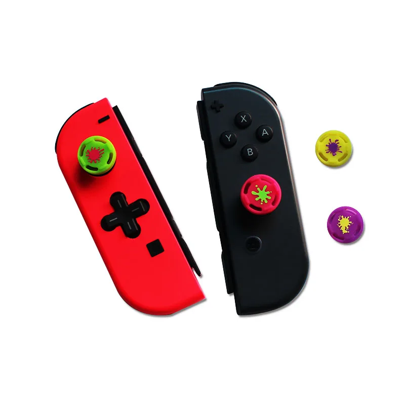 Dealonow 4 pcs Silicone Analog Thumb Stick Grips Caps for Nintend Switch NS JoyCon Controller