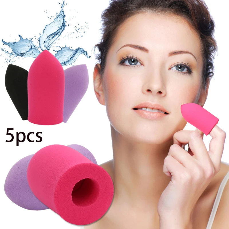 5pcs New Design Cosmetic Puff Sponge Finger Makeup Puff High Quality