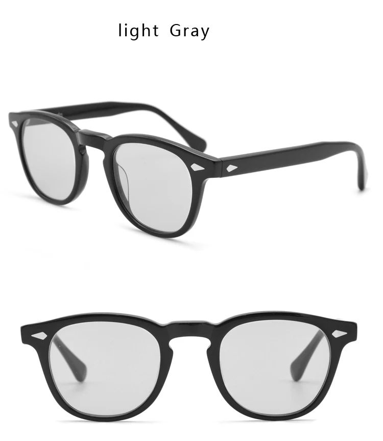 Капитан Джек Джонни Депп светильник цветные солнцезащитные очки высокое качество ацетатная оправа винтажные круглые очки ручной работы