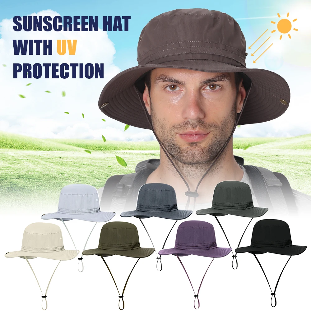 

Sun Hat UV Protection Summer Cap Wide Brim Sun Protect Cover Cap Unisex For Outdoor Travel Camping Fishing Hiking