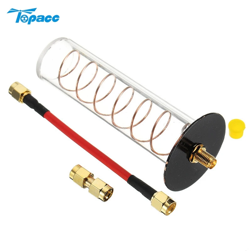 

WYFPV 5.8G 16DBi RHCP Directional Spiral Spring Helical FPV Antenna 11cm RP-SMA / SMA for FPV Transmitter TX RC Models DIY Accs