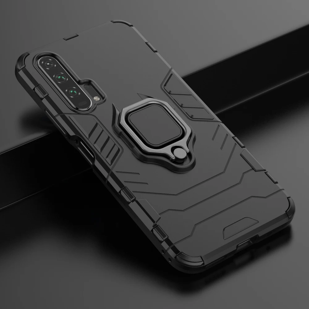 

Magnetic Finger Ring Phone Case For Huawei Honor 20 Pro Case Protective Shell Hard PC Armor Cover For Huawei Honor 20 20S Covers