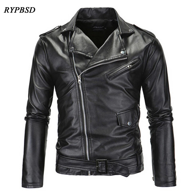 jaqueta de couro masculina 2019