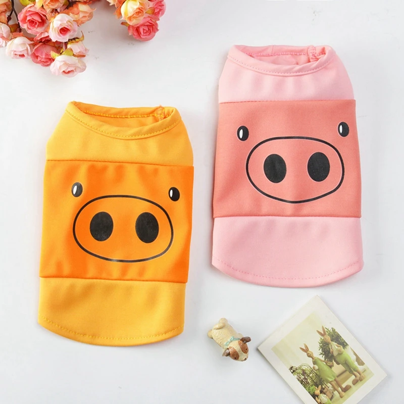 

Puppy Dog Clothes Spring And Summer Wear Breathable Thin Teddy Bear Small Dog Pet Supplies T-Shirt Cute Cartoon Pattern