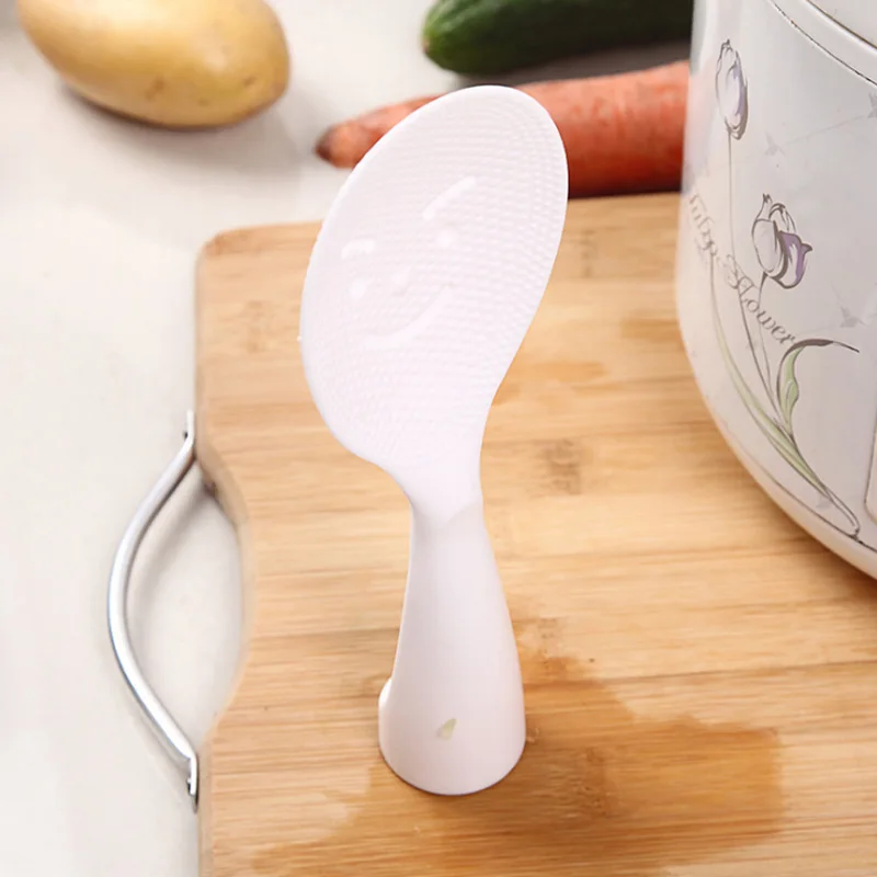 1Pcs New Cute Cartoon Cooking Tools Kitchen Accessories Meal Spoon Non Stick Plastic Can Be Vertical Rice Shovel Rice Paddle