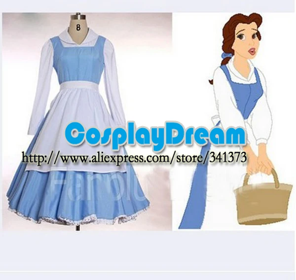 Blue Belle Princess costume from beauty and the beast4