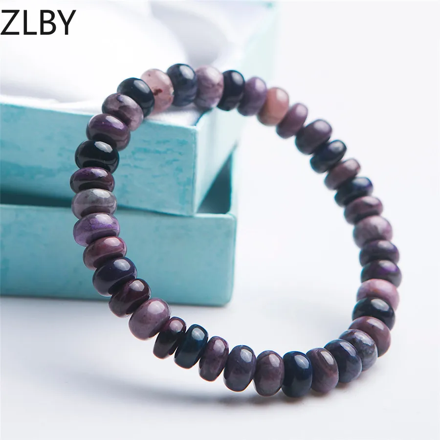 

Natural Sugilite Bracelet Women Famale Stretch Healing Colorful Gems Natural Stone Bracelet Crystal Abacus Marquise Bead AAAAA