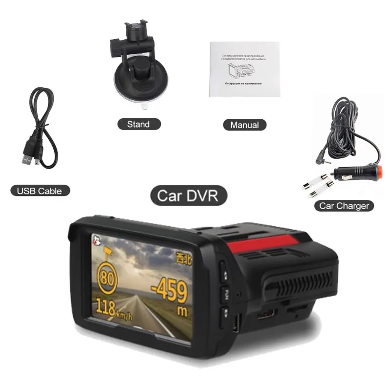 2," Full HD 1080p 3 в 1 Автомобильный детектор камера Автомобильная камера антирадары, радар-детекторы Dash камера Автомобильный видеорегистратор антирадар, GPS
