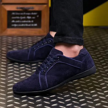 

2019 New Autumn/Winter Casual Men Shoes Fashio Low Lace-up Canvas Shoes Black Dress Men's Shoes Zapatillas Hombre Men Sneakers