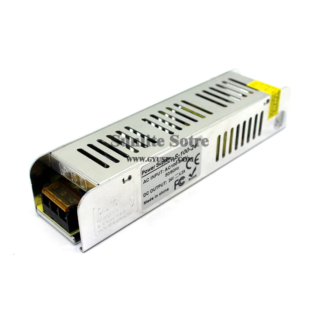 Мини-размер 24 V 100 W Питание блок DC трансформаторы 110 v 220 v AC DC24V переключатель источника питания для Светодиодный модуль освещения CCTV мотор