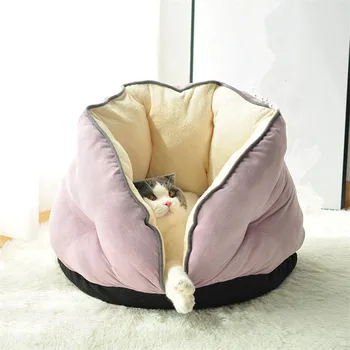 Warm Cave House Sleeping Basket Bed