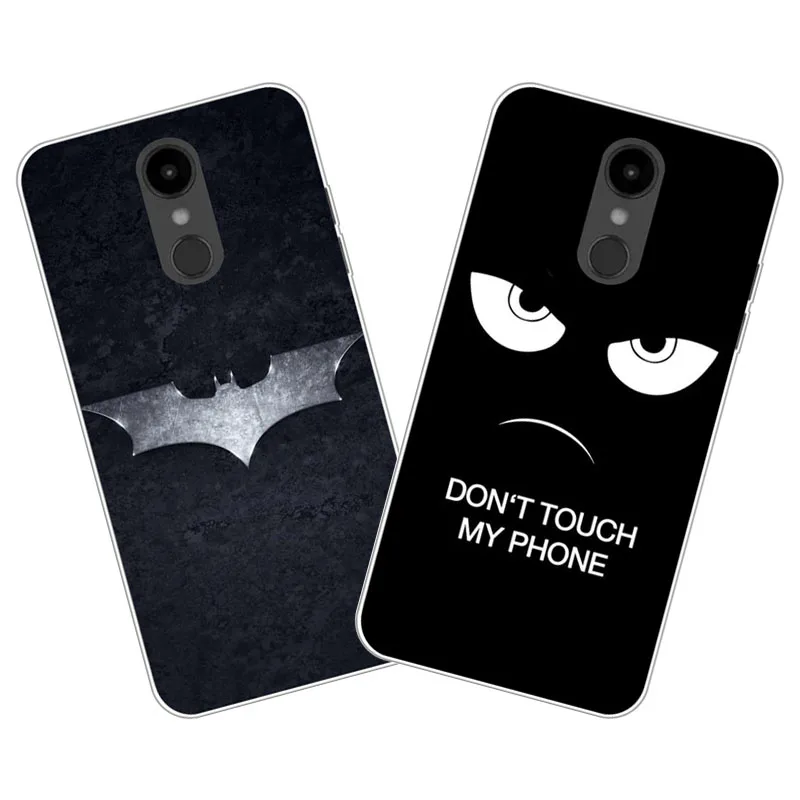 

LG Aristo 2 Case,Silicon Black bats cartoon Painting Soft TPU Back Cover for LG Aristo 2 Phone protect cases shell