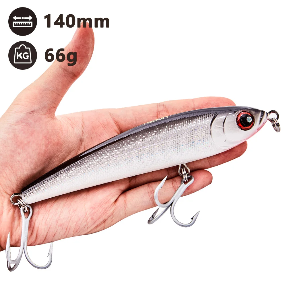 Noeby قلم رصاص المتذبذب stickbait سحر lipless إغراء 14 سنتيمتر غرق الاصطناعي طويل صب الطعم الصيد إغراء wobblers رخيصة التصيد إغراء