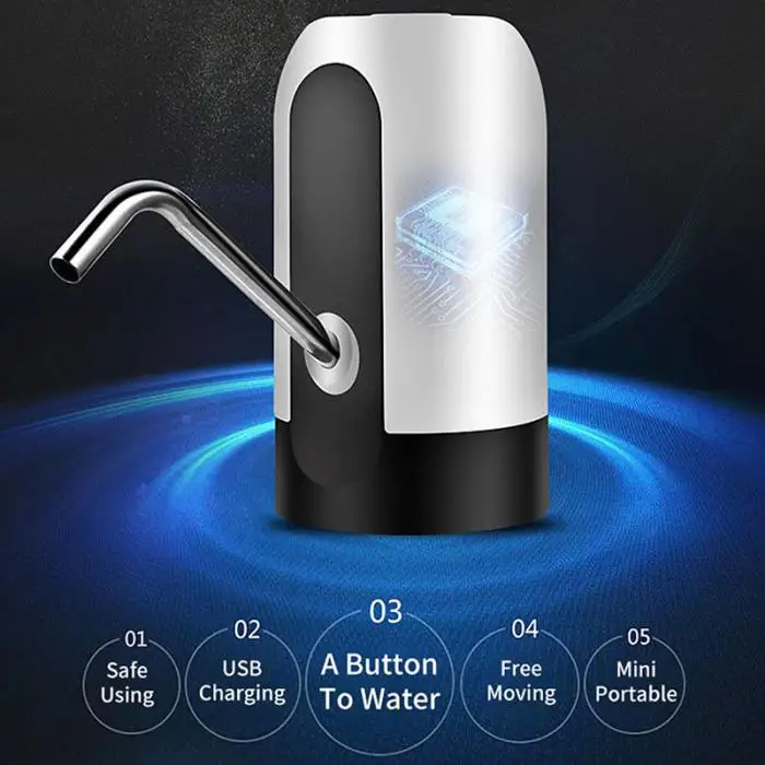 Автоматический Электрический водяной насос с usb зарядкой, Диспенсер галлонов, бутылка для питья,, автоматический переключатель насоса P7Ding