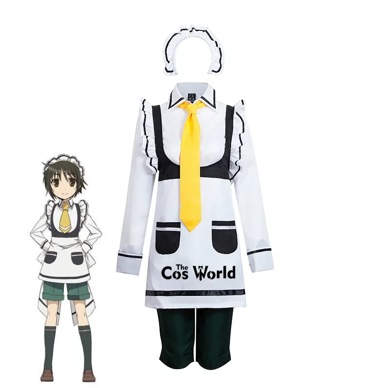 Фартук Shounen Maid Komiya Chihiro рубашка платье Униформа наряд аниме костюмы для косплея |
