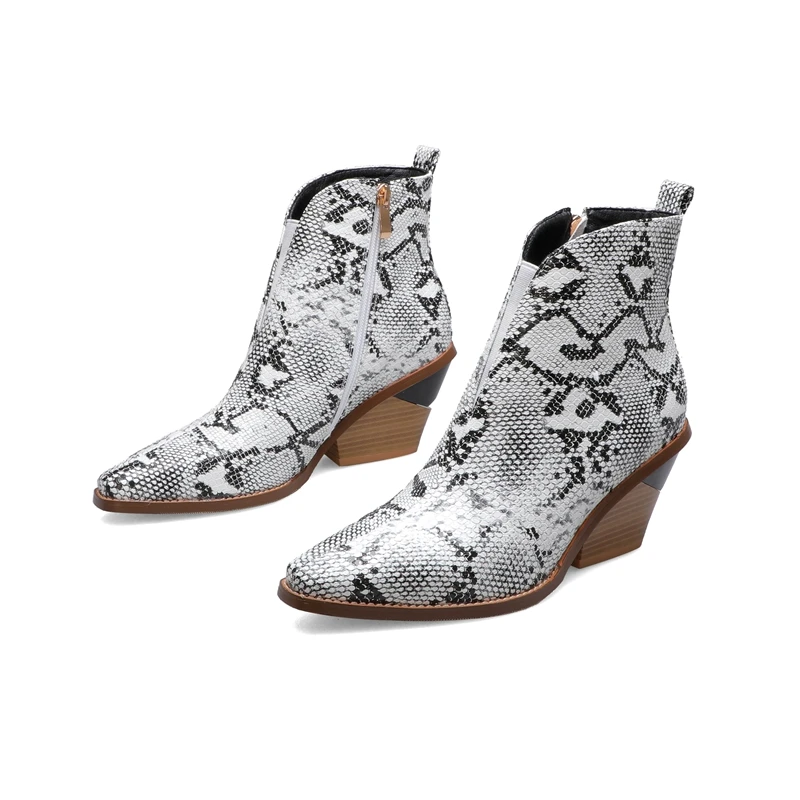 Брендовая обувь; модная выбитая микрофибра; женские ботильоны; ковбойские ботинки с острым носком; женские туфли-лодочки на танкетке; обувь для подиума на высоком каблуке