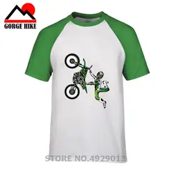 Одежда высшего качества мотоцикл человек зеленый Кроссовый мотоцикл, мотокросс футболки TT MOTOGP Superbike Рубашка с короткими рукавами кафе