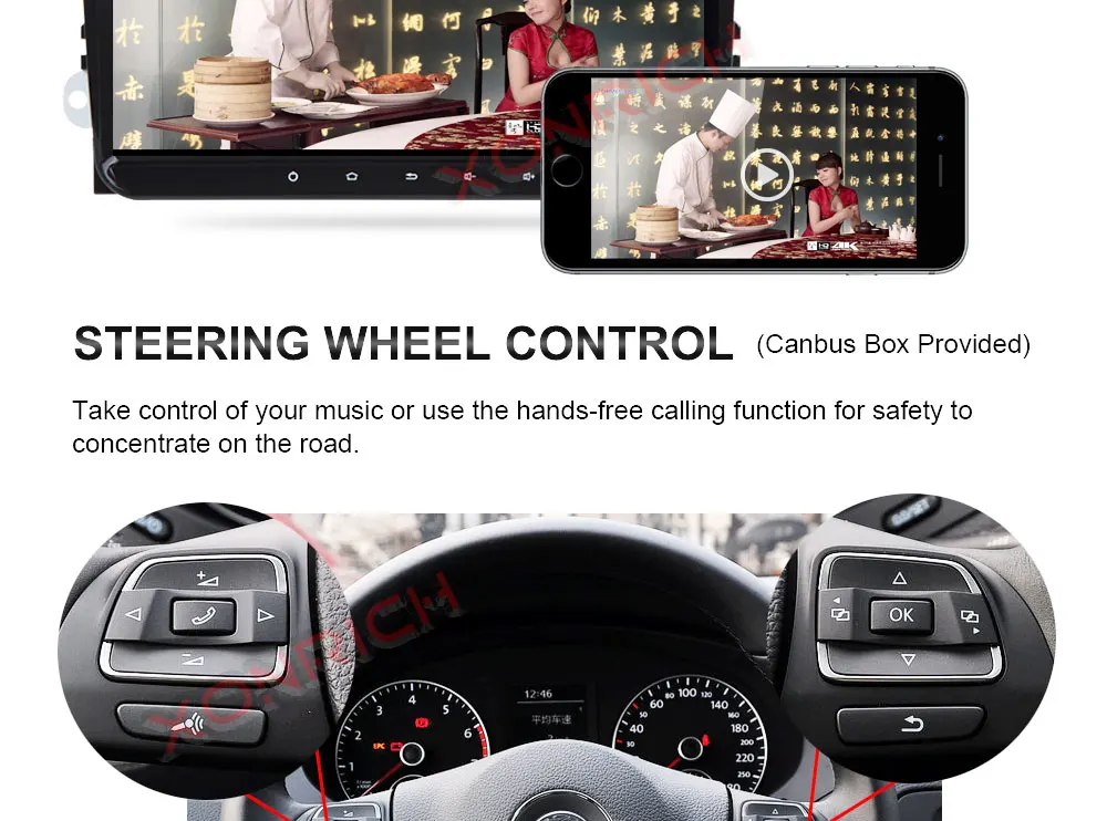 Best Android 8.1 Auto Stereo Radio GPS Car No DVD Player For koda/Octavia/Seat/VW/CC/PASSAT B6 B7 Golf 5 6 RAM 2GB 4 Core 17