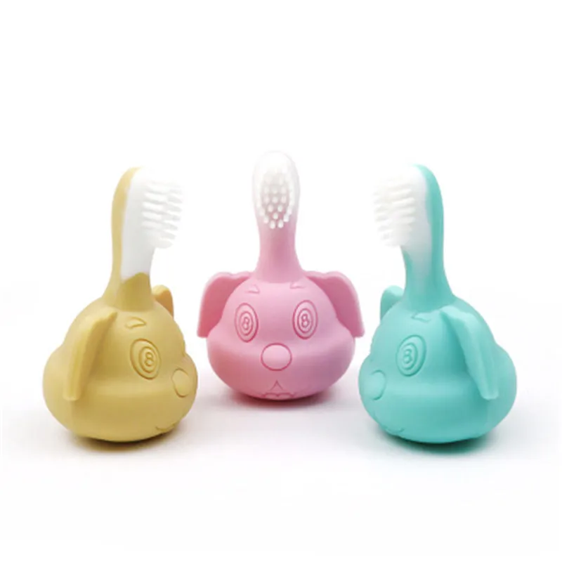 

1 Pcs Baby Teether Food Grade Silicone Teether Cartoon Dog Shape for Baby Teething Silicone Teething Toys Infant Chew Tooth Toys