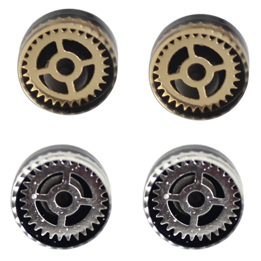 

8mm Round Gears Steampunk Stud Earrings