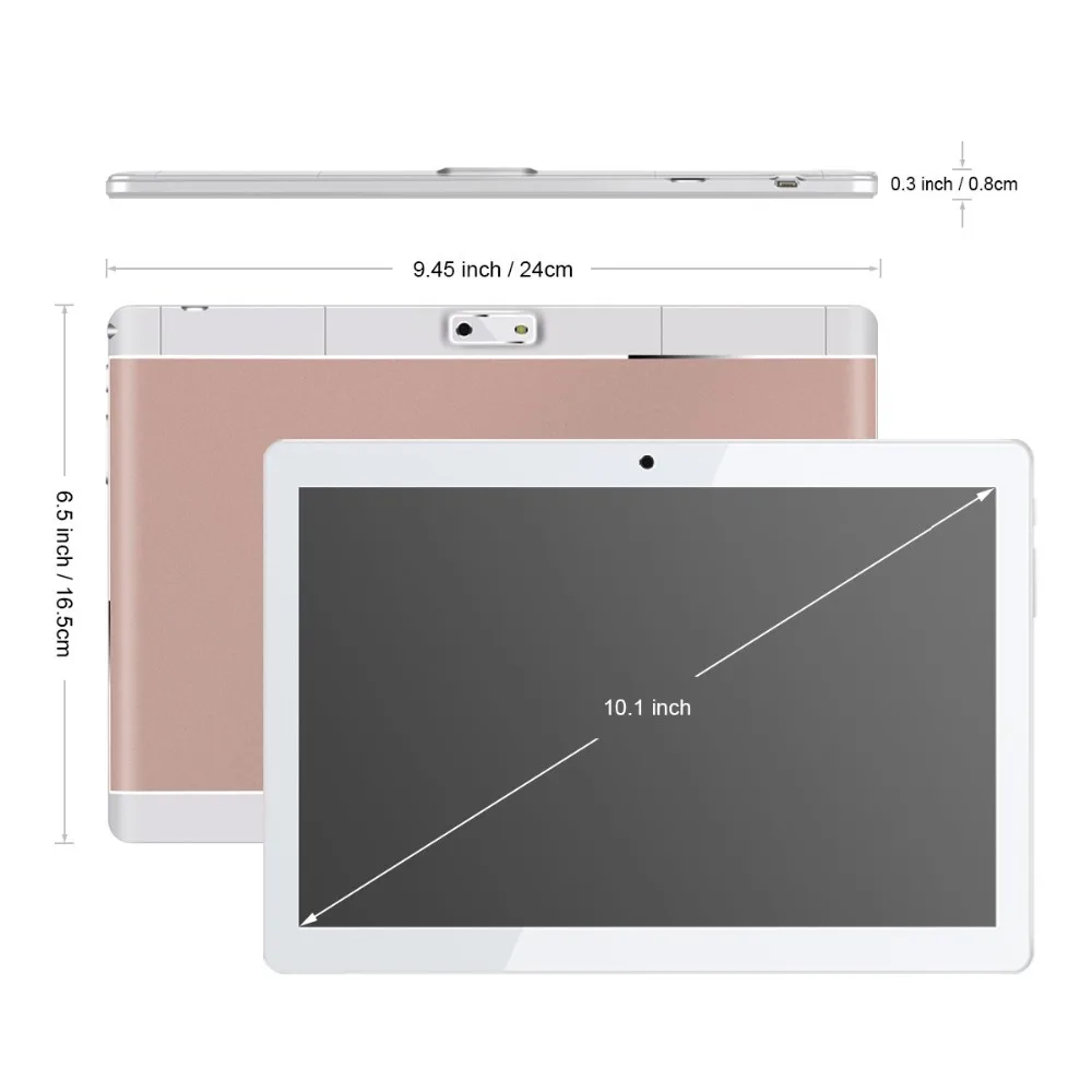 ZONNYOU Android 7,0 Tablet PC 10,1 дюйма 4 GB Оперативная память 64 Гб Встроенная память Восьмиядерный Планшеты 3g 4G планшеты LTE Wi-Fi Bluetooth двойная планшет с сим-картой PC