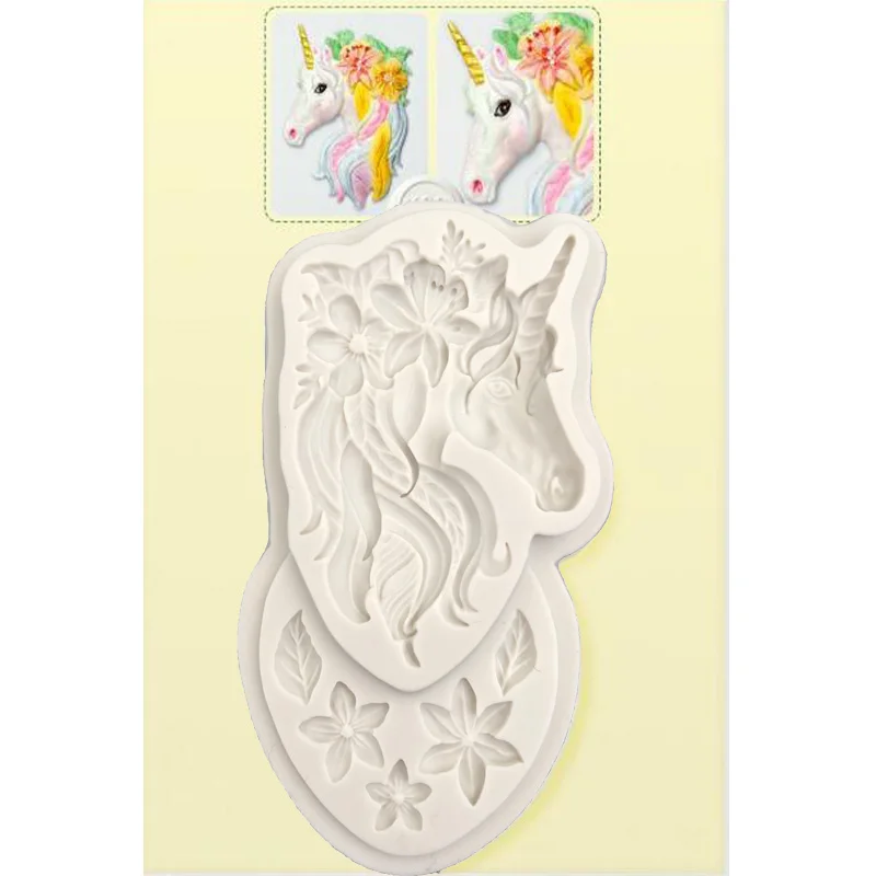 

Aouke Many Style Unicorn Silicone Decorating Molds Cake Silicone Mold Sugarpaste Candy Chocolate Gumpaste Clay Mould B154