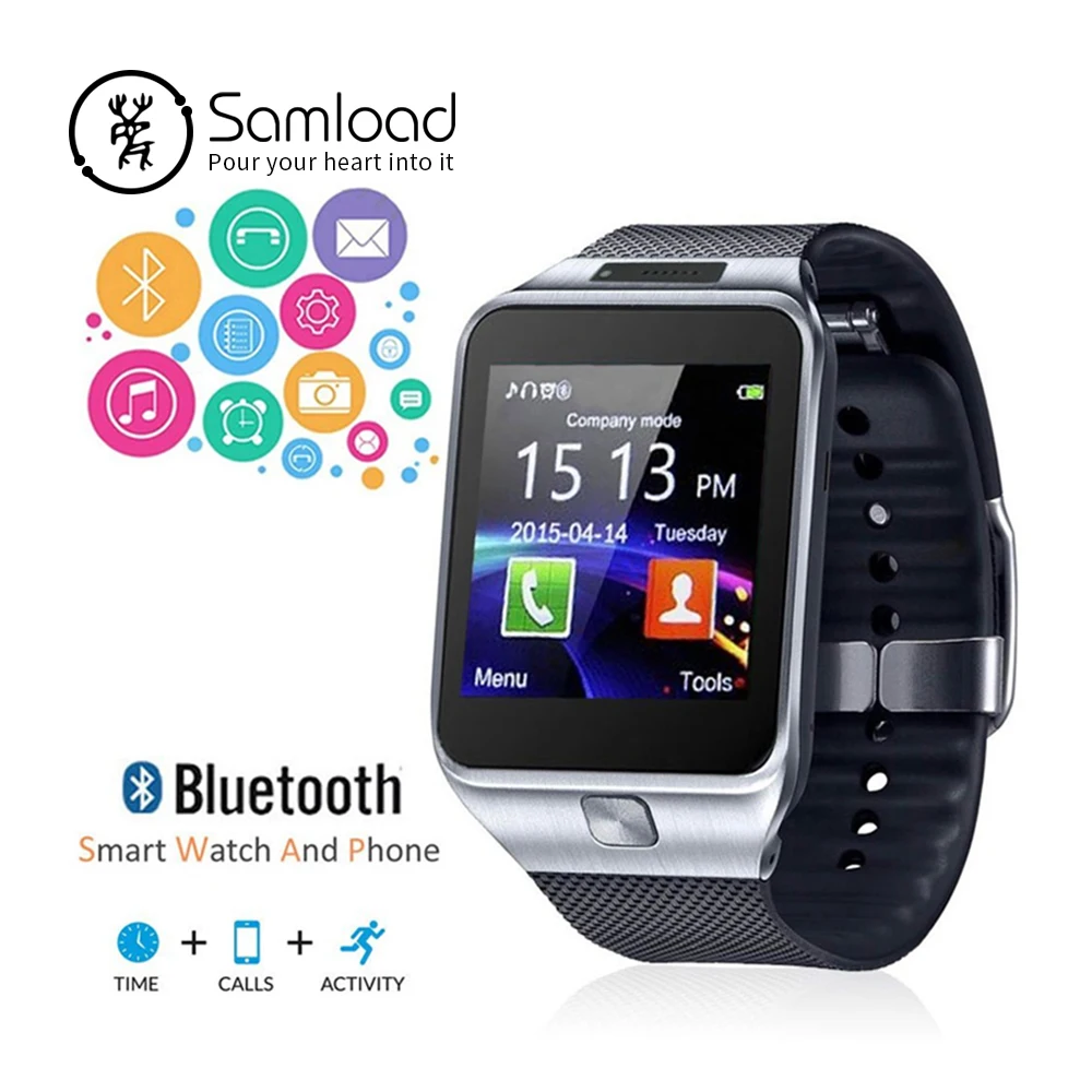 

Samload Smart Watch Wirstband Sim Card Slot Push Message Bluetooth Band Smartwatch Men Alarm Clock For Apple iPhone Xiaomi Sony