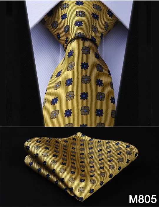 Новинка, Классические вечерние галстуки с квадратным карманом и цветочным узором, 3,4 дюймов, мужские галстуки, тканый Шелковый Свадебный галстук, носовой платок, набор# M8