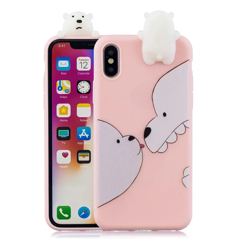 Чехол FLYKYLIN 3D Toys для iphone XS Max чехол для iphone 5S, SE 5 6 6S 7 8 Plus X XS XR задняя крышка Мягкий ТПУ силиконовый мультяшный чехол - Цвет: Style 4