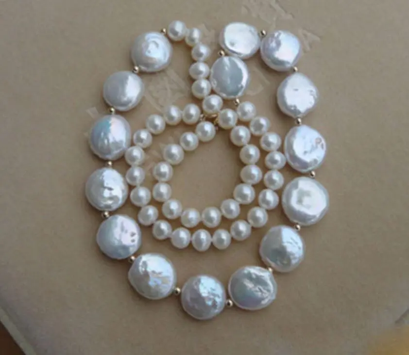 20 &quot8 9 мм 12 Жемчуг акоя + Южное море белый жемчуг ожерелье|necklace a|pearl necklacewhite pearl