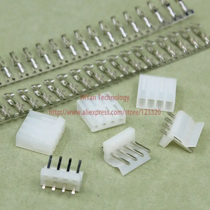 

(100sets/lot) connector CH3.96 Molex 3.96 4Pin 180 degrees Top Entry Pitch:3.96MM Pin Header + Terminal + Housing CH3.96-4P