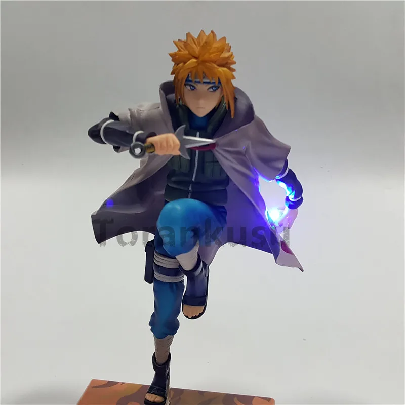 Naruto Action Figure Namikaze Minato Led Light Rasengan