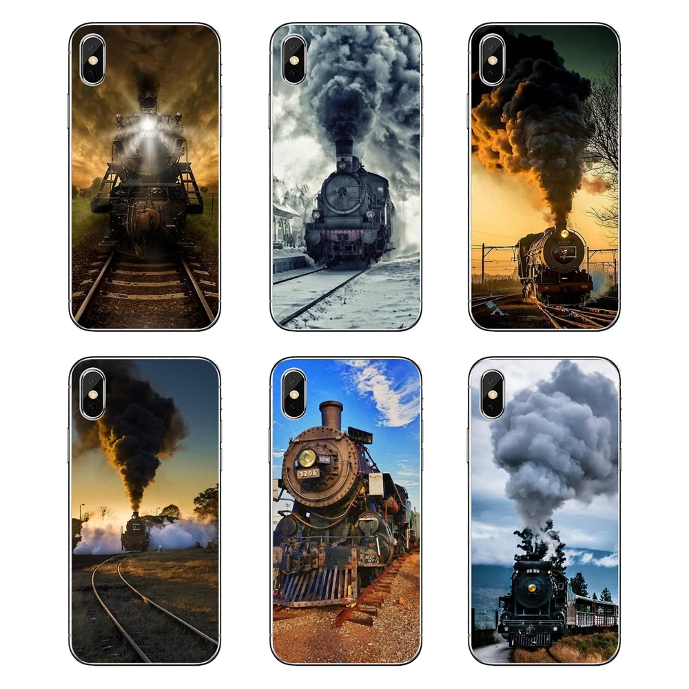 Для Samsung Galaxy Note 8 9 S9 S10 A8 A9 Star Lite Plus A6S A9S паровые поезда Galore old Trains прозрачные