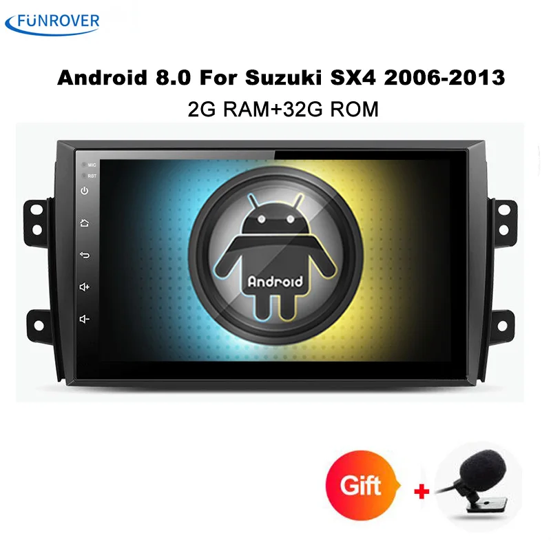 Funrover 2G + 32G Quad core android 8,0 dvd-плеер автомобиля мультимедиа gps-навигация для Kia k2 2017 автомобилей стерео радио видео auido Wi-Fi