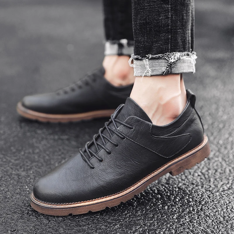 Vosonca Men Shoes Classic Comfortable Men Casual Shoes High Quality Genuine Leather Shoes Men Flats Moccasins Shoes