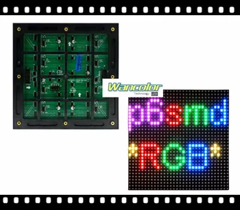 

free shipping HD clear waterproof P6 outdoor SMD3535 Full Color Led display Module (192*192mm) for video led screen
