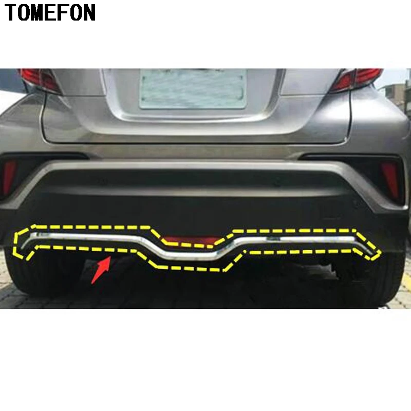 Чехол TOMEFON для TOYOTA защита кузова автомобиля бампер АБС пластик хром задняя часть