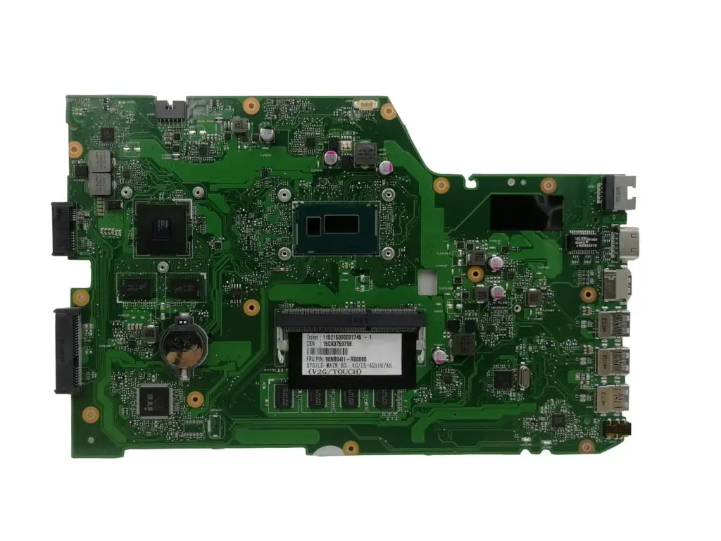 US $113.19 GT820M X751LD laptop Motherboard For Asus X751L K751L K751LD R752L X751LK X751LN X751LD X751LX X751LJ Mainboard 4 GB i3 i5 i7