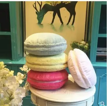 

solid color fashion stuffed plush macaron cushion pillow soft backrest back cushion throw pillow stuffed dolls gift